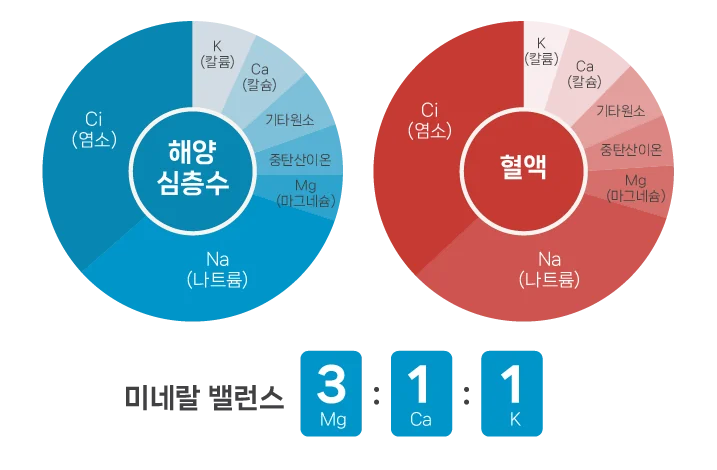 해양심층수와 혈액의 미네랄 밸런스